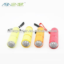 3*AAA battery 9 led aluminum flashlight